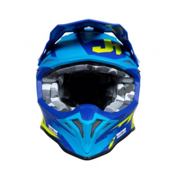 CASCO JUST1 J-39 POSEIDON AZUL / AMARILLO FLUOR